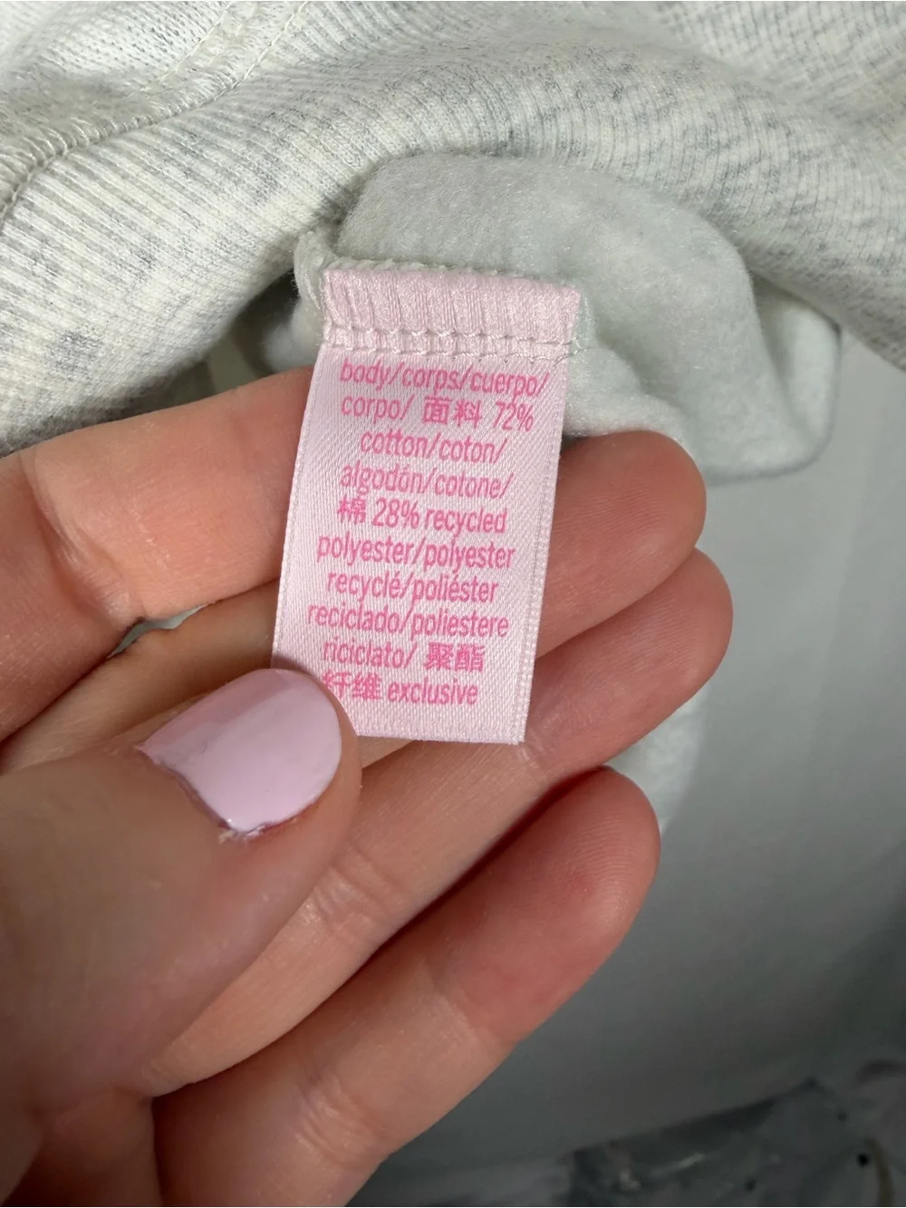LoveShackFancy x VS Pink Oversized Crew Neck Sweatshirt Dress - Picture 5 of 8
